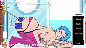 jinx from league of legends rule 34 grabs double dildos for squirting orgasm in hole house