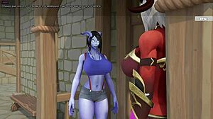 whoa troll grabs draenei girl surprise fucks her pregnant fast