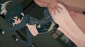 blue archive's kisaki empire fallen, bound mafia boss gets gangbanged hard