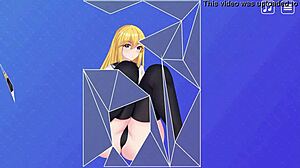 bold horny blonde anime girl craves intense game fuck