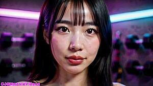 Boobs Fitness Trainer Shows Sexy Tit Workout