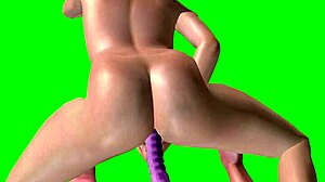 beautiful shemale joins gorgeous woman for double dildo anal in steamy 3d hentai