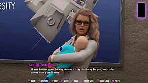 in college kings 2 episode 07, curvy hentai girls with huge tits and monster cocks play sexy games