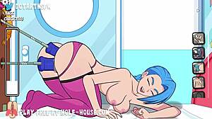 jinx from league of legends rule 34 grabs double dildos for squirting orgasm in hole house
