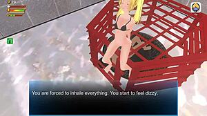 vampire femdom queen farts on loser's face in humiliating 3d hentai game