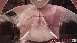 damn this hot redhead korryn rides cowgirl with big tits moans tight ass lick and pussy fingering till she squirts wild