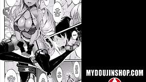 anime girl, show off those big tits falling out your bikini, almost see-through denim too