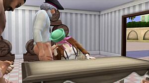 pirate captain bonney's huge tits drown in bukkake gangbang cum feast at holiday party