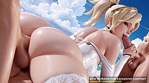 Mercy dominates Overwatch heroes uncensored 3D hentai