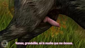wolf canine fantasy creampie cum pussy in wilderness 3d hentai sub spanish