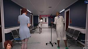 nurse juliet grinds wet pussy on xavier's cock hospital masturbation awakening 3 visual novel