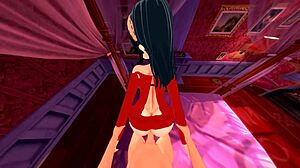 Yor Forger begs in POV for backdoor pounding while gripping her arms tight in horny 3D hentai