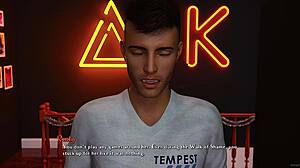 hey jill, help me hang these christmas lights... wait, your giant tits are in the way! resident evil curvy milf valentine decor fun turns sexy