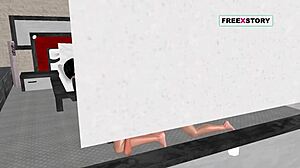 you ever seen two guys stuff a cute 3d girl's pussy and mouth?