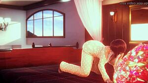 Teen in pajamas screams as asian sfm anal rams her tight ass