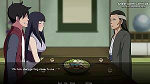 hanabi hyuga steals boyfriend blows him and takes anal creampie in tight ass naruto hentai game!