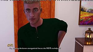 hey jill, help me hang these christmas lights... wait, your giant tits are in the way! resident evil curvy milf valentine decor fun turns sexy