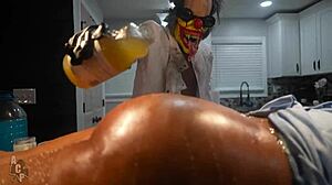 that famous ebony clown slut in atlanta gets cured by the mad scientist's wild treatment