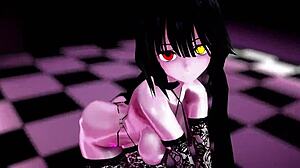 i can't stop watching this dark sexy 3d hentai girl DANCE