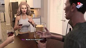 My Bimbo Stepmom's Huge Tits and Dick-Sucking Lips Crave Monster Cock in Dream 45