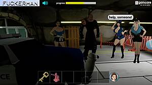 fuckerman street hookers gameplay unleashes futanari anal with monster cocks and milf sluts