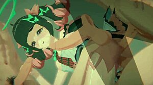 zenless zone zero nangong yu idol bound in bdsm gangbang double penetration cowgirl creampie 4k