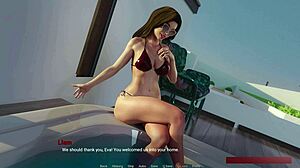 chiloe blows liam hard in bathroom away from home 2 but stops before cum game 3d!