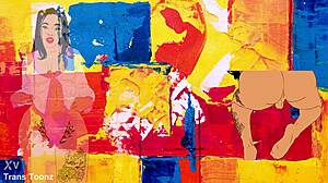 big ass ai trans crossdresses and shakes booty in 3d hentai animation