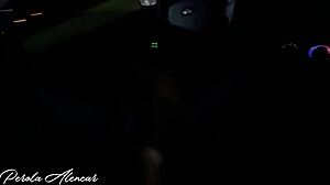 Safada Rides Big Black Cock in Public Street Car Fuck Spots