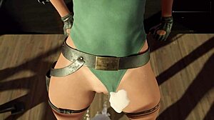 Lara Croft's Tight Pussy Filled with Cum from Giant Demon Monsters Repeatedly