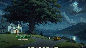 Blonde Gets Deep Creampie in Tight Ass at Moonripple Lake. BananaCreamGames 3D Porn Title 03