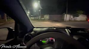 Safada Rides Big Black Cock in Public Street Car Fuck Spots