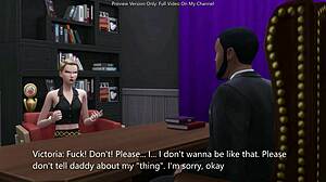 spoiled rich teen slut begs principal's monster cock to wreck her tight ass sims 4 style