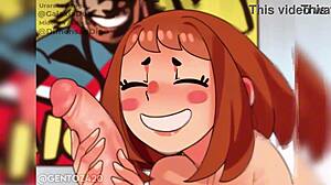 i watch deku and uraraka's my hero academia animation