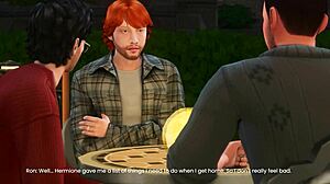 Naughty Harry Potter Sims Au Turns into Wild 3D Hentai Preview