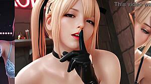 Marie Rose Hides Her Cute Facial Fun in Dead or Alive Hentai