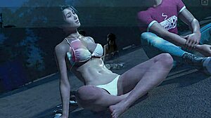 milf teacher slut gives underwater beach blowjob and cunilingus to monster cock student