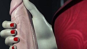 Erza scarlet slams handjob domination with cum slaps and punishment!