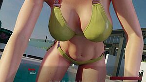 chiloe blows liam hard in bathroom away from home 2 but stops before cum game 3d!