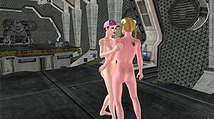 i can't stop watching this shemale kiss rub and finger girl's wet pussy