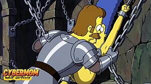 marge simpson sneaks off for top interracial blowjobs in this cheating cartoon parody compilation