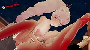 Weiss roughly breeds Ruby's fertile pussy deep in snowy wilderness. Intense 3D hentai rule 34 penetration fills her completely