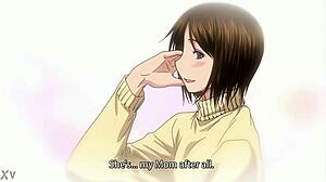 A married milf bride in wedding dress uses rabbit toy on big ass and tits during hentai hot sex scene