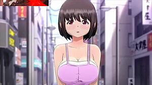 a sexy hentai girl fucks a stranger passionately