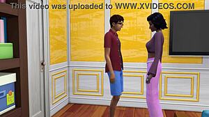 indian stepmom seduces stepson in hotel for first fuck