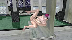 beautiful shemale fingers tight ass and shakes huge dick!