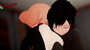 glynda's leg locks trap ruby in tight milf futanari hold