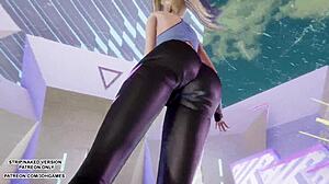 Akali's Sexy Kpop Dance Turns into Wild League Hentai Fuck Frenzy!