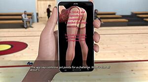 that cute asian with small tits strokes her boyfriend's cock then swallows every drop