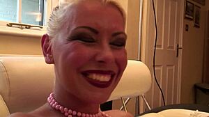 Nikky Blonde Milf Deepthroats Daddy Then Anal Fucks His Boy Doggystyle in Fishnets